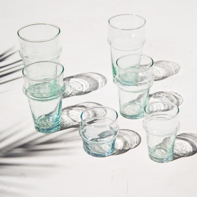Moroccan Original Beldi Water Glass 8 oz - Pack of 6